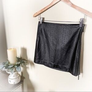 NWOT Armani Exchange Faux Leather Skirt
